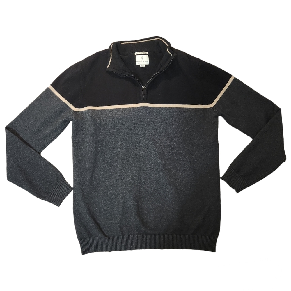Scott James Men's Quarter Zipper Sweater